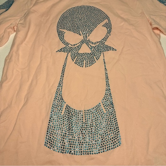 Slumpy Kev Adventures Billy & Mandy Rhinestones Grim Face L Long Sleeve Unisex - Picture 4 of 12